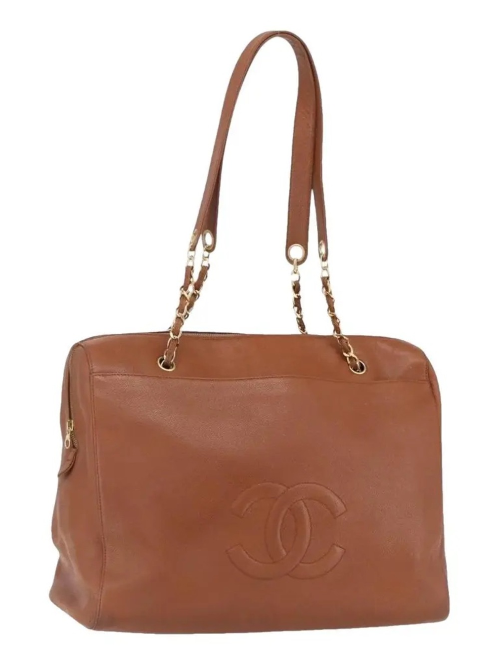 LARGE Chanel CAVIAR ZIPPER TOTE